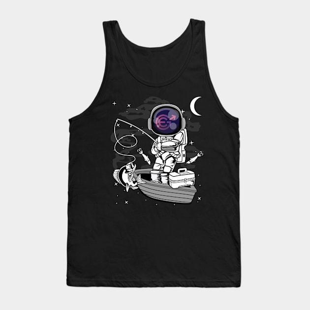 Astronaut Fishing Evergrow EGC Coin To The Moon Crypto Token Cryptocurrency Blockchain Wallet Birthday Gift For Men Women Kids Tank Top by Thingking About